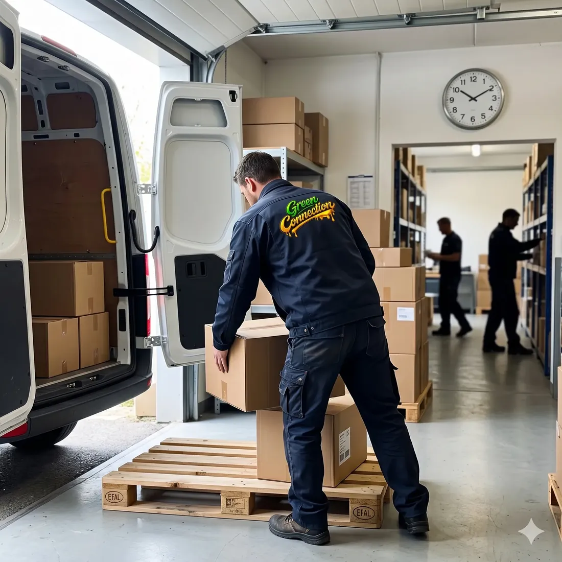 Discreet parcel Europe delivery Green Connection